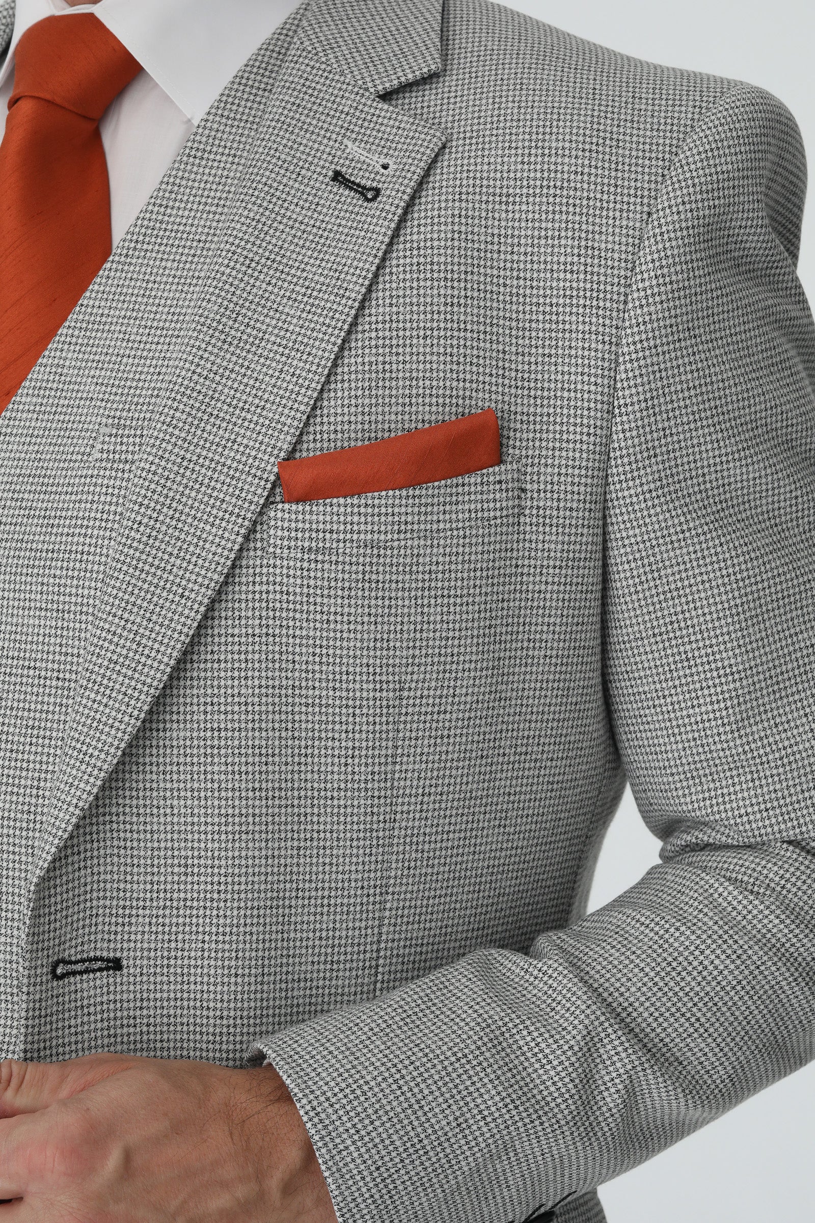 Light Grey Cavani Slim Fit 3-Piece Suit