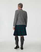 Light Grey Tweed Jacket & Black Watch Kilt Hire Package