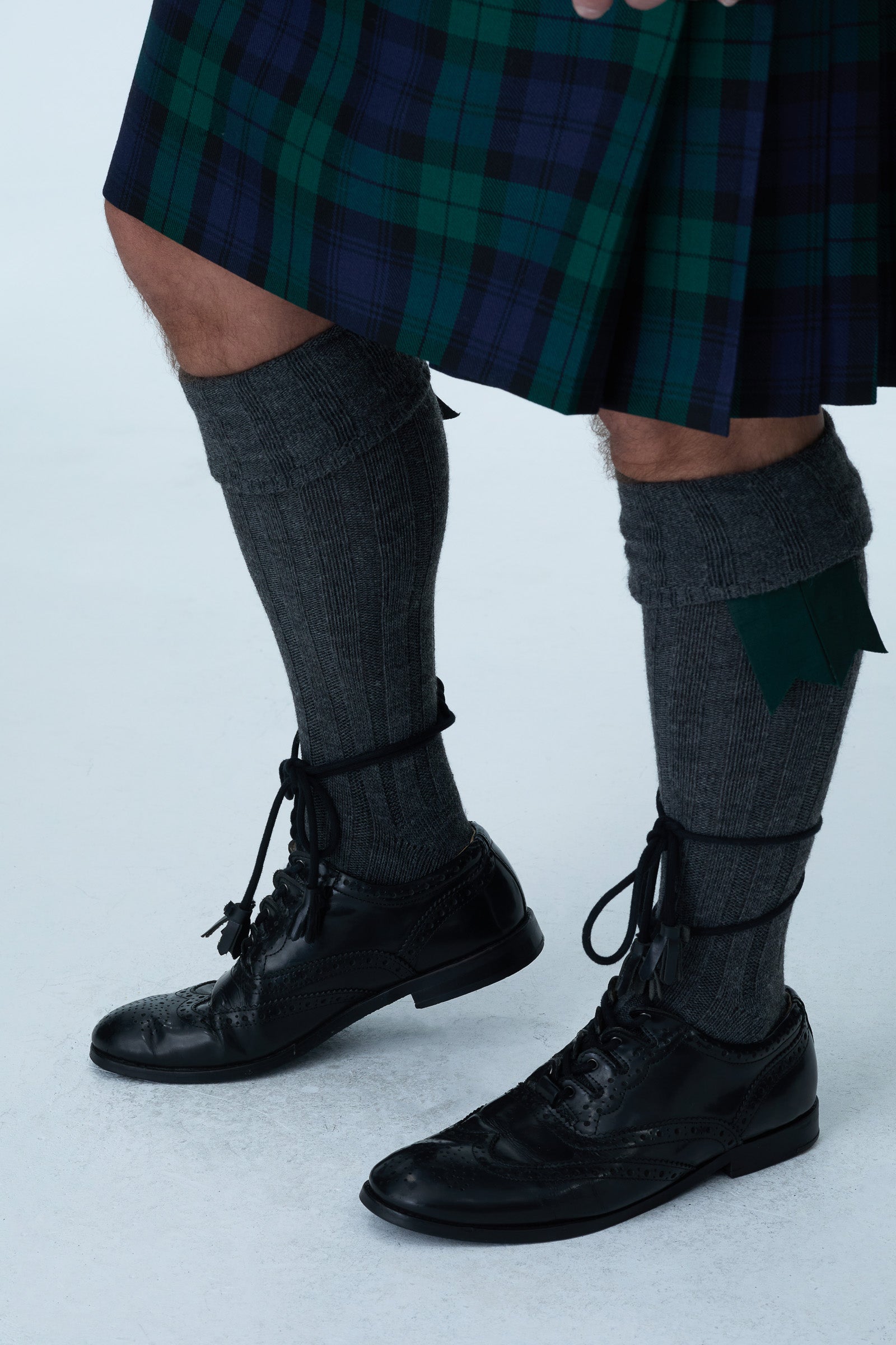 Light Grey Tweed Jacket & Black Watch Kilt Hire Package