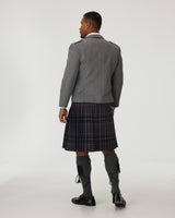 Light Grey Tweed Jacket & Scottish Spirit Kilt Hire Package