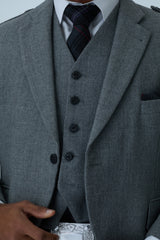 Light Grey Tweed Jacket & Scottish Spirit Kilt Hire Package