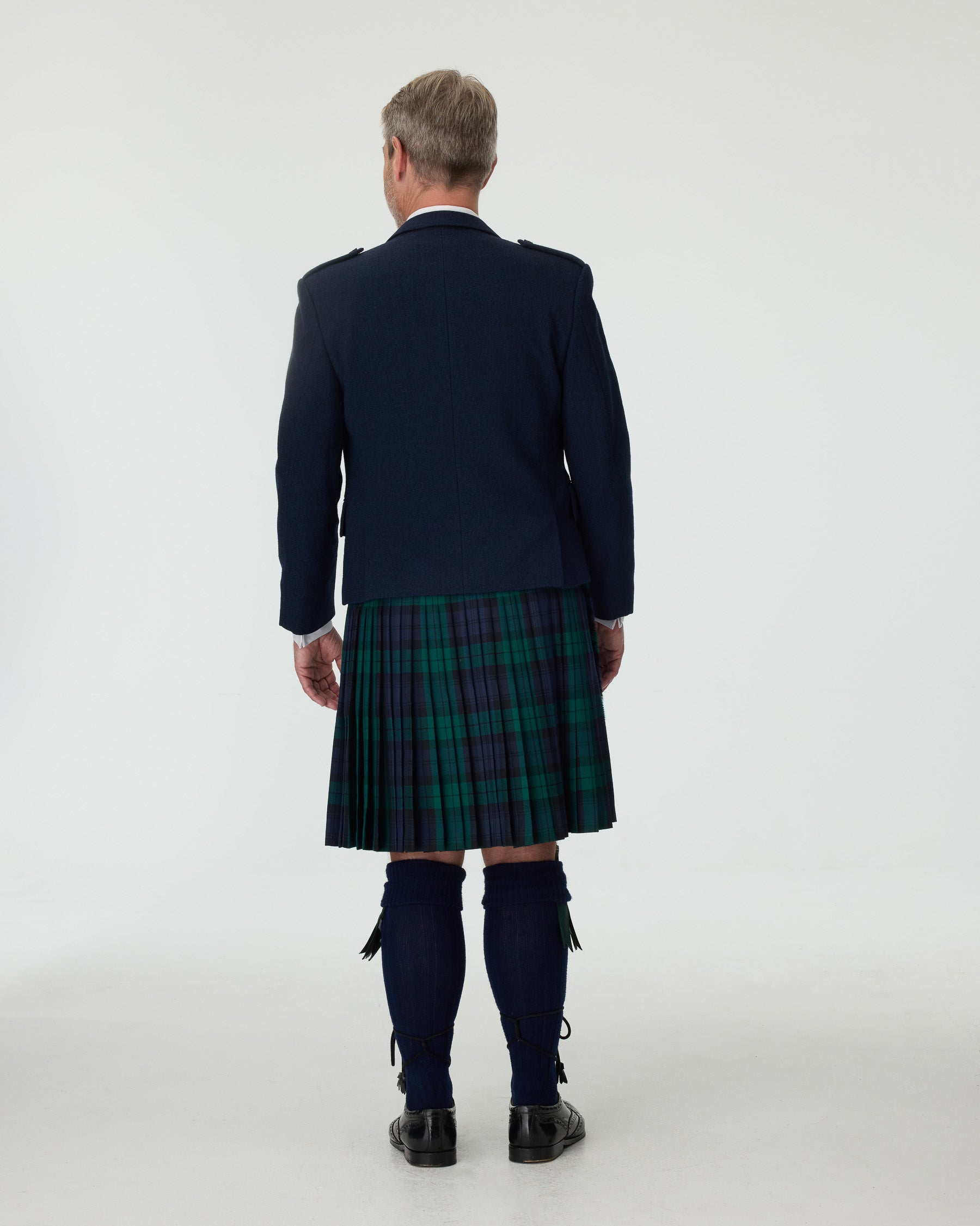 Navy Tweed Jacket & Black Watch Kilt Hire Package