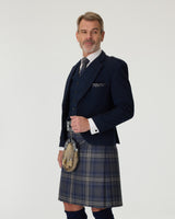 Navy Tweed Jacket & Highland Storm Kilt Hire Package