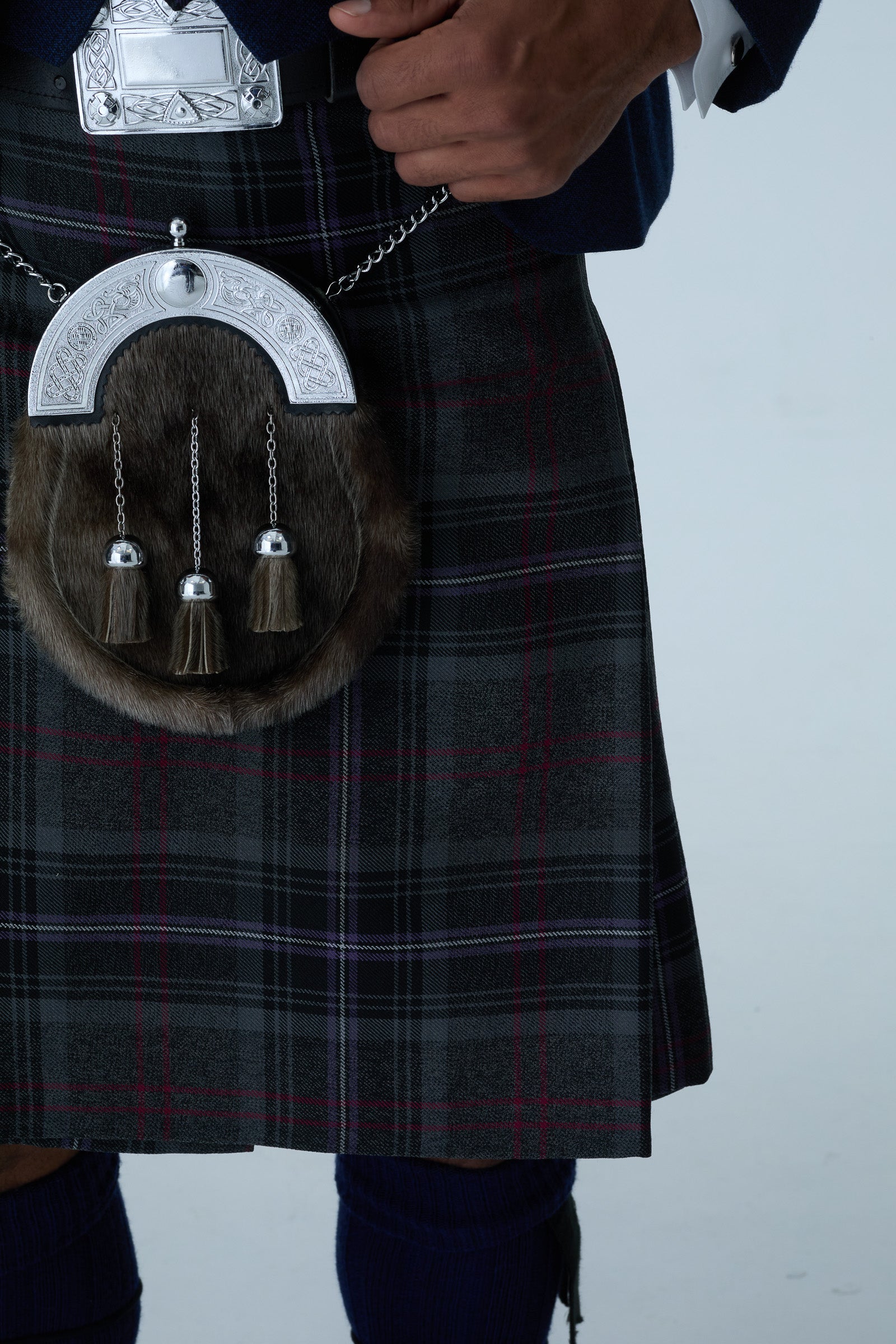 Navy Tweed Jacket & Scottish Spirit Kilt Hire Package