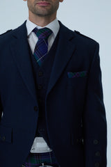 Navy Tweed Jacket & Spirit of Bannockburn Kilt Hire Package
