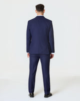 Navy Double Breasted Slim Fit Suit