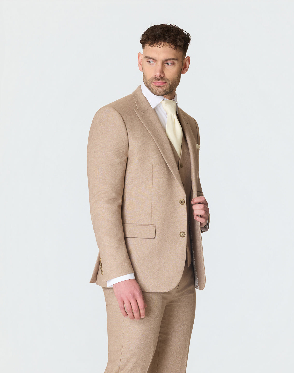 Stone Slim Fit Suit Hire Package