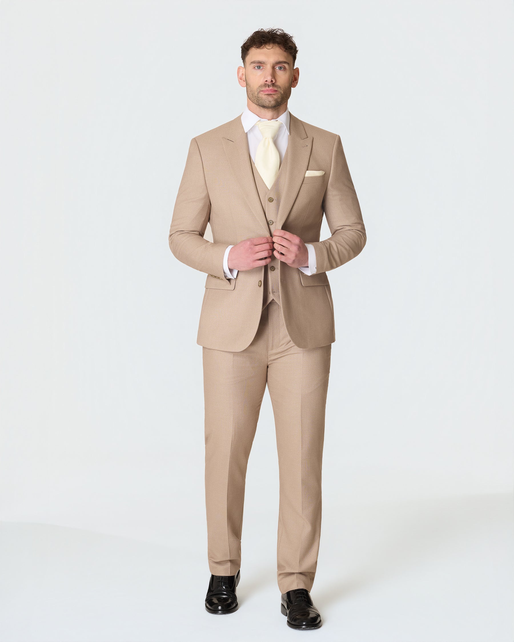 Stone Slim Fit Suit Hire Package