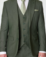 Green Slim Fit Suit