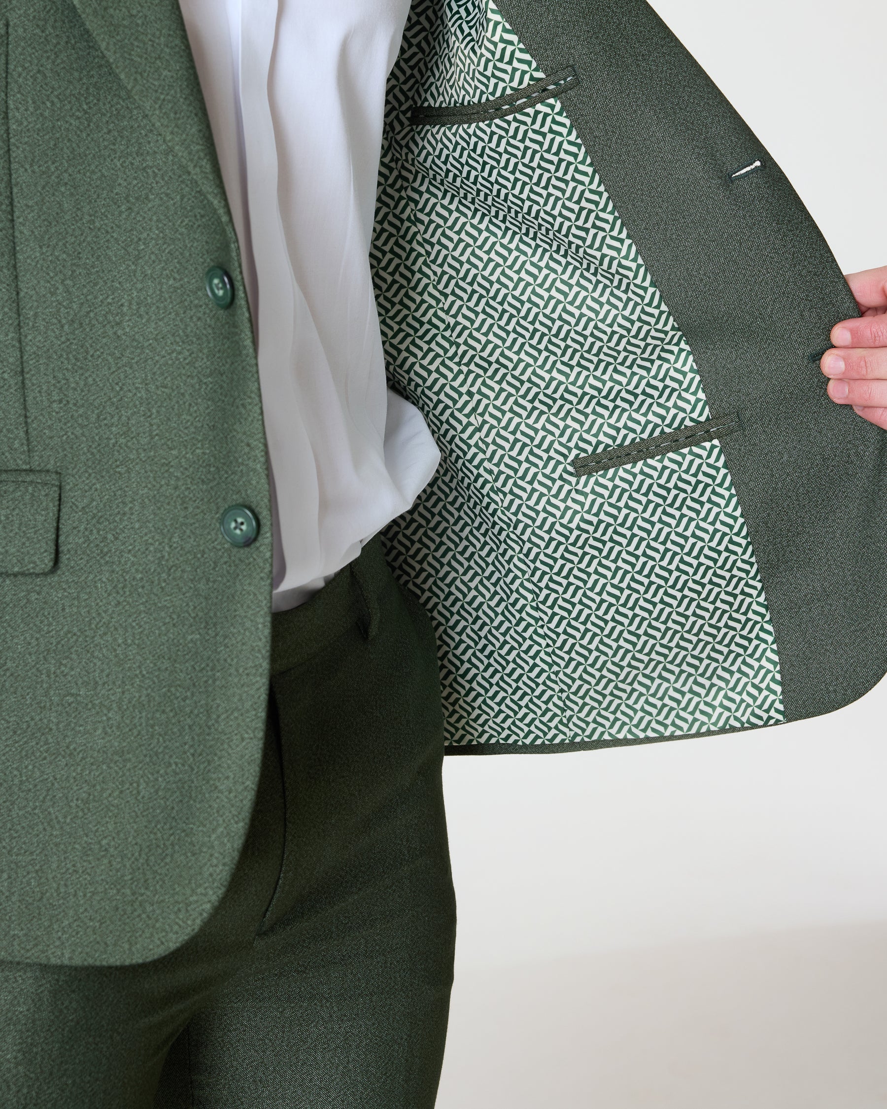 Green Slim Fit Suit