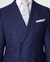 Navy Double Breasted Slim Fit Suit