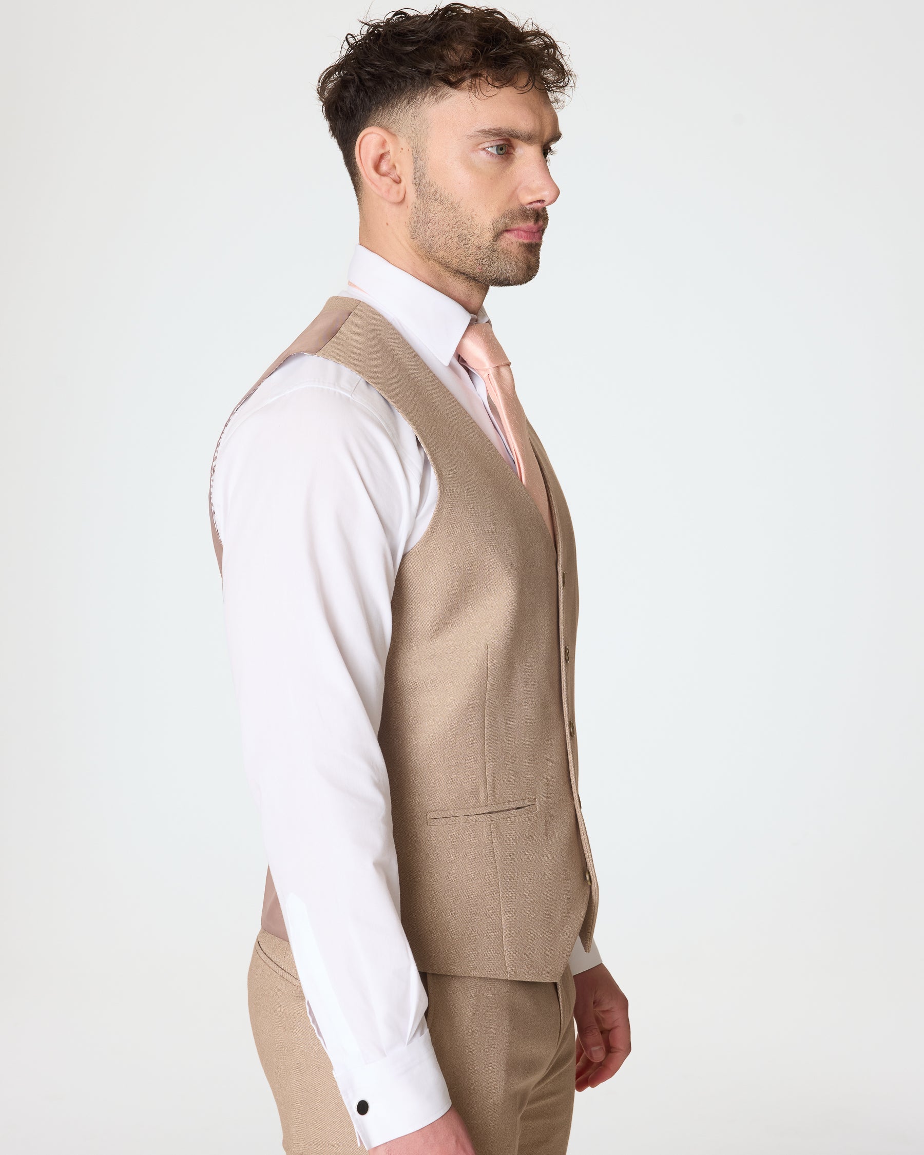 Stone Slim Fit Suit Hire Package