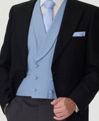 Pale Blue Double Breasted Waistcoat
