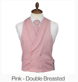 Pink Double Breasted Waistcoat