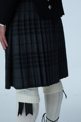 Prince Charlie Jacket & Grey Spirit Kilt Hire Package