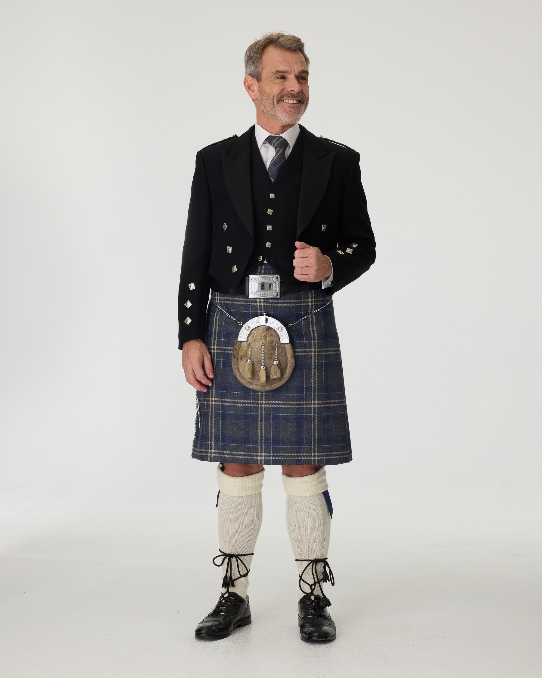 Prince Charlie Jacket & Highland Storm Kilt Hire Package