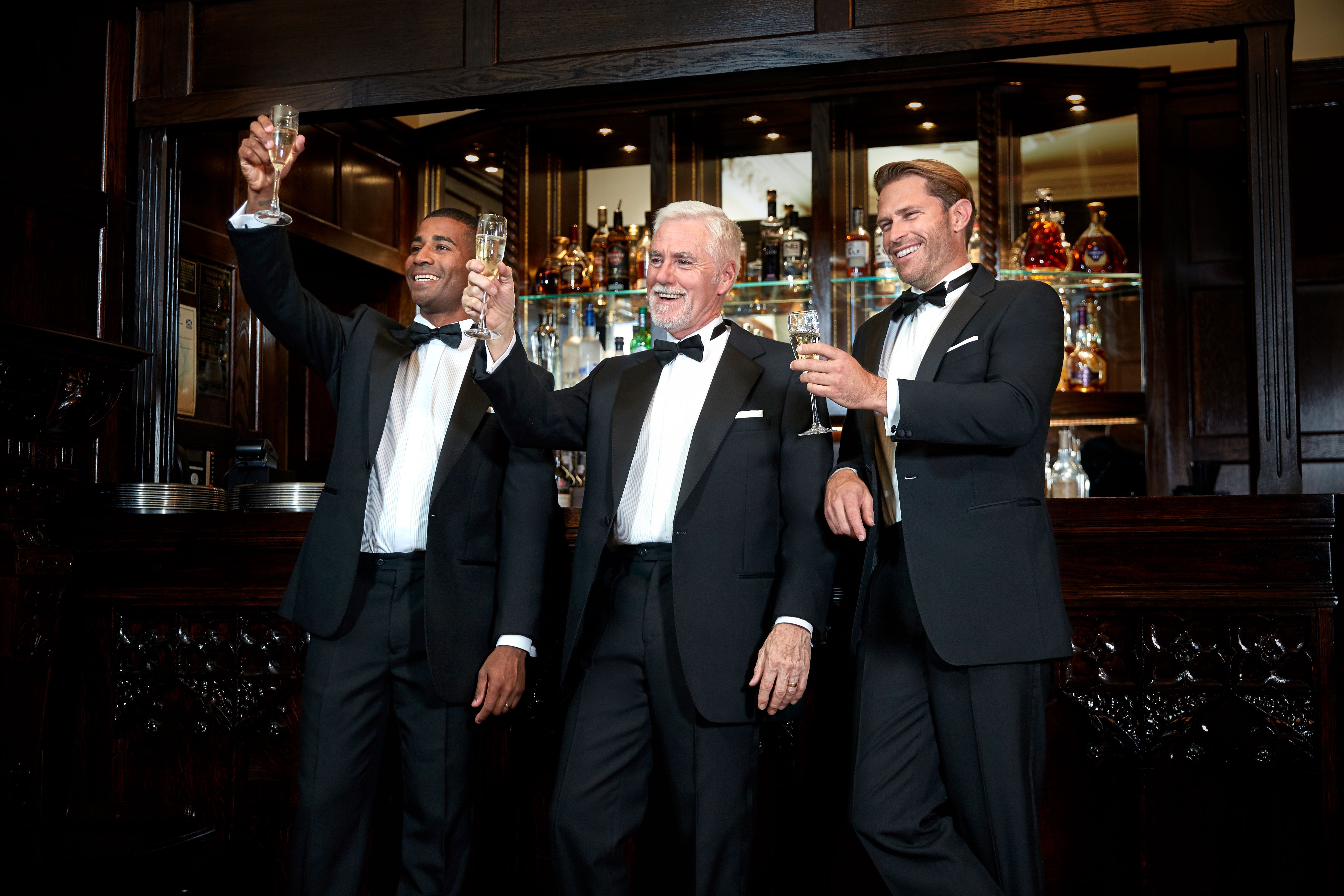 Black Dinner Suit for men. Ideal for weddings, proms, or Formalwear events. 