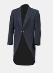 Slim Fit Tailcoat Blue Jacket