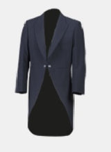 Slim Fit Tailcoat Blue Jacket
