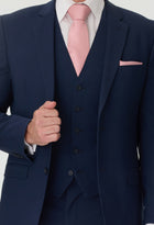 Slim Fit Blue Suit Waistcoat