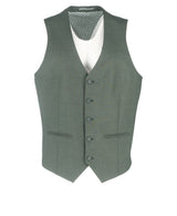 Slim Fit Green Waistcoat