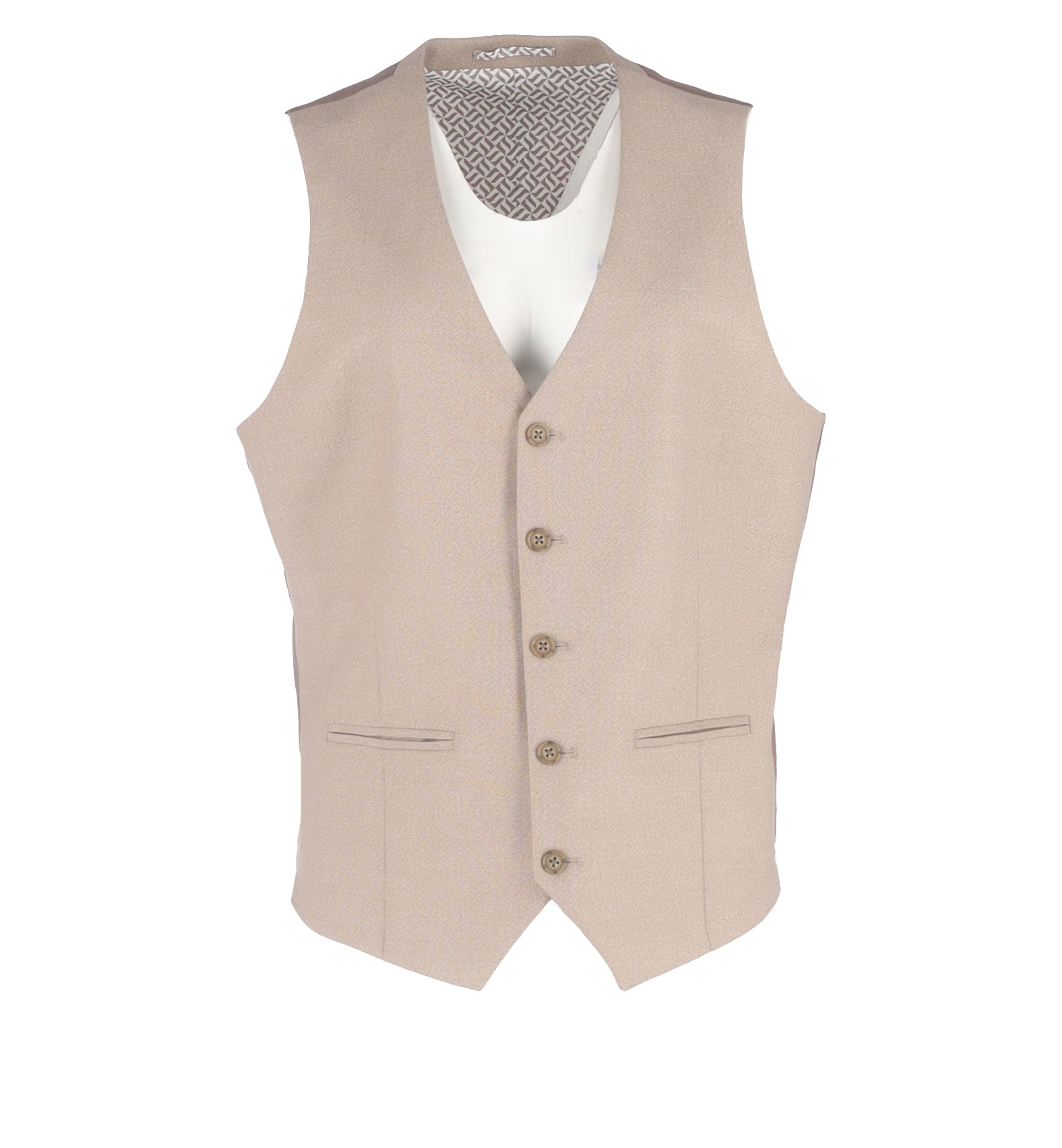 Slim Fit Stone Waistcoat