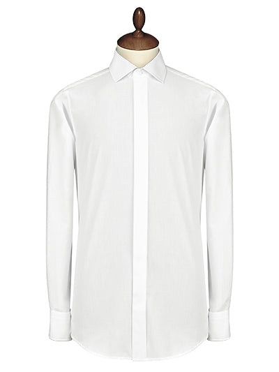 White Standard Collar Shirt