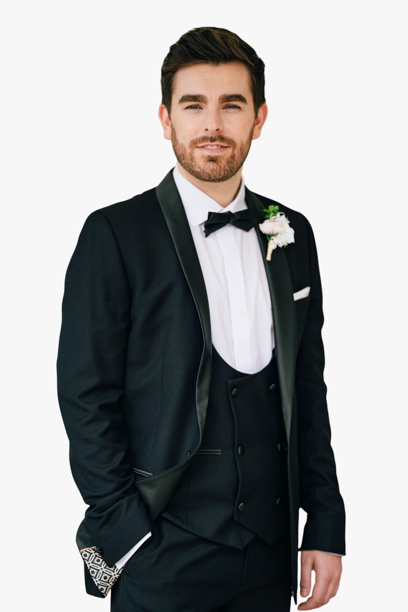 Black Slim Fit Tuxedo Hire Package