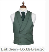 Green Double Breasted Waistcoat